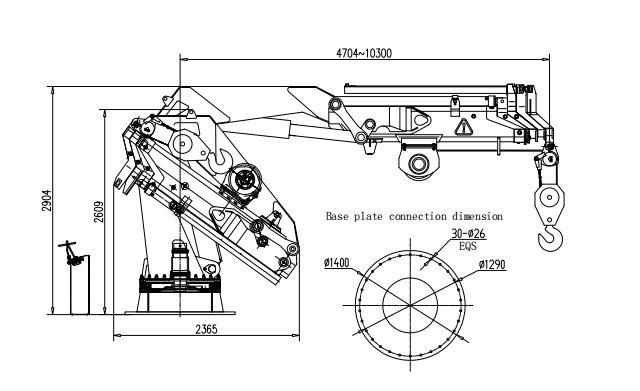 16Ton knuckle boom marine crane details 1